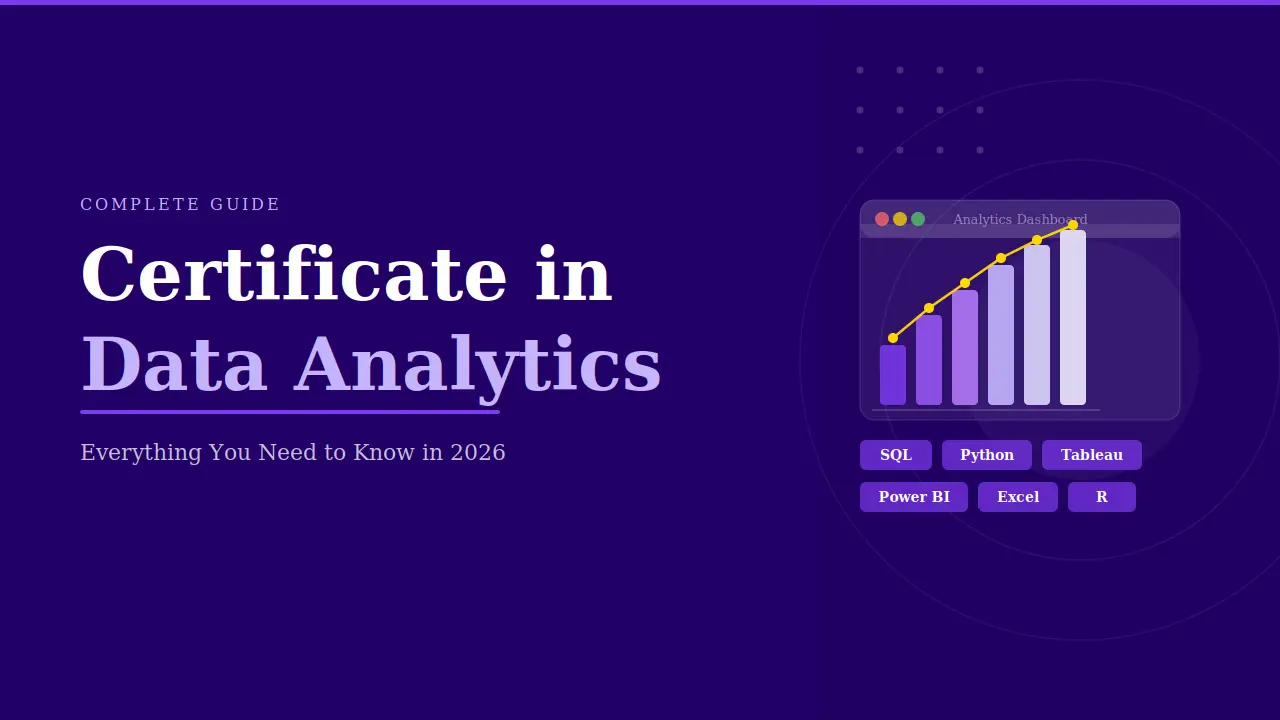 Certificate in Data Analytics